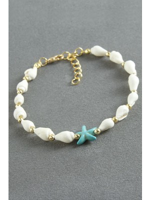 Zero Land Storozde Deniz Yıldızı Istiridye Bileklik - Beyaz