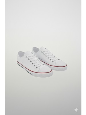 Rexba Minimalist Vedinamik Beyaz Klasik Kanvas Sneakers