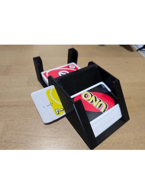Razmo Uno Kart Organizeri ve Pratik Kart Dağıtıcı Stand - 108 Kart Kapasiteli Dayanıklı Kartlık Kutusu - Seyahat Tipi Taşınabilir Oyun Aksesuarı - Kart Karıştırıcı ve Saklama Kabı - Çekme Destesi Standı - H