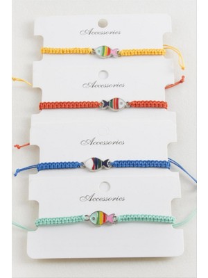 Zero Land Storozde Balık Makrome Örgülü Bileklik - Su Yeşili