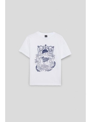 NBT Jeans Bg Store Erkek Çocuk Beyaz Tshirt