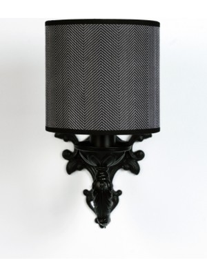  massarelli Balıksırtı Tekli Aplik Siyah-Antrasit