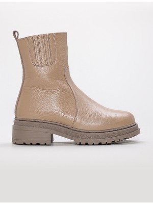 Fast Step Hakiki Deri Kürklü  Kadın Kalın Taban Bot 257KZA624