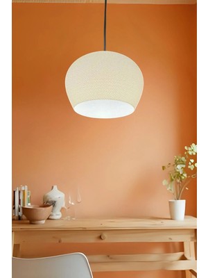 Pamuk's Design Modern Lüks Tombul Avize Serisi Çevre Dostu Mutfak Yatak Odası Sarkıt 27 cm