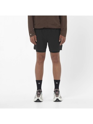 Salomon Sense Aero 2ın1 5" Erkek Koşu Şortu Deep Black LC2768900