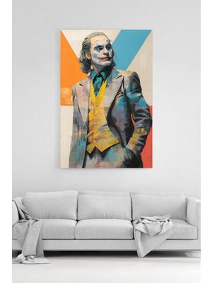 HonataDizayn Joker Film Karakteri Pop Art Modern Sanat Dekoratif Kanvas Tablo
