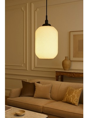 Pamuk's Design Dekoratif Avize Zikzak Serisi Iskandinav Ev Ofis Veranda Mutfak Çap 20 cm