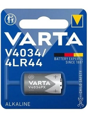 Varta V4034 / 4LR44 Elektronik Lityum Pil Germany