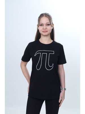 Toontoy Unisex Çocuk Pi Sayı Baskılı Tişört