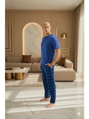 Kly %100 Pamuk Yeni Sezon Erkek Lüx Tasarım Pijama Takımı
