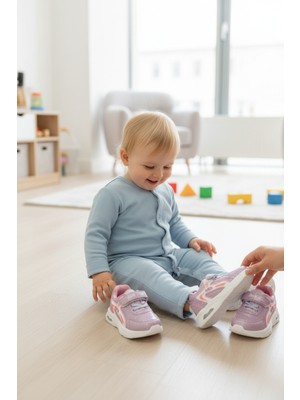 Enoch Simli Doku ve Hologram Panel Detaylı Bebek Ilk Adım Spor Ayakkabı