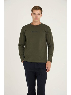 Kly Erkek O. Yaka Pijama Takımı Şık Tasarım Konforlu Uyku