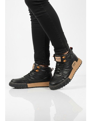 Marcomen Siyah Hakiki Deri Bağcıklı Erkek Sneaker 152-18111 M