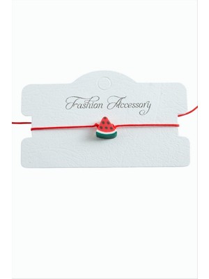 Zero Land Storozde Karpuz Ip Bilekliği - Kırmızı