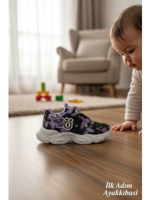 Enoch Kanat Formlu Cırtlı Bağcıklı Bebek Ilk Adım Spor Ayakkabı