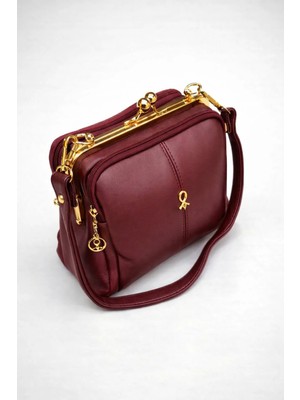 Vieso Kadın Klipsli 4 Gözlü Yumuşak Deri El, Omuz ve Çapraz Çanta (18CMX26CM)