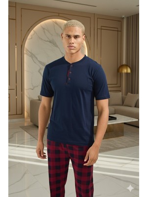 Kly %100 Pamuk Yeni Sezon Erkek Lüx Tasarım Pijama Takımı
