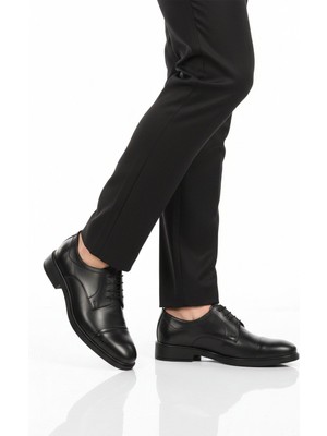 Ayakmod Siyah Hakiki Deri Erkek Klasik Ayakkabı 025 M