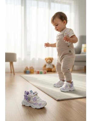 Enoch Kanat Formlu Cırtlı Bağcıklı Bebek Ilk Adım Spor Ayakkabı