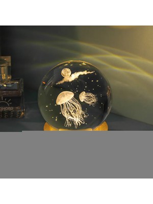 Najmaddin Deniz Anası Tasarımlı Işıklı Cam Küre