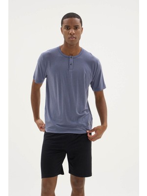 Kly Yeni Sezon Erkek Reçme Yaka Şortlu Takım