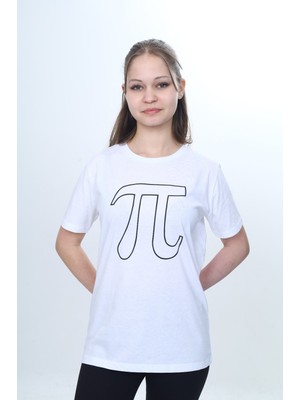 Toontoy Unisex Çocuk Pi Sayı Baskılı Tişört