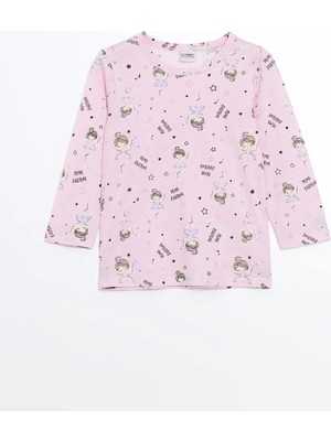 Lc Waikiki Yeni Sezon Bisiklet Yaka Kız Çocuk Pijama Üst