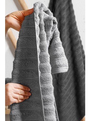 Bubble 4'lü Banyo Havlu Seti %100 Pamuk, Premium Hamam Takımı (2 Adet 70X140 - 2 Adet 50X90)