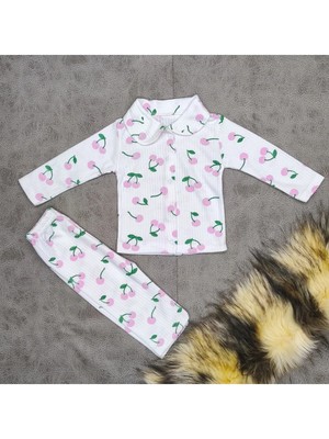 Vieso Raporlu Çıtçıtlı Uzun Kollu 0-6 Ay Pijama Takım