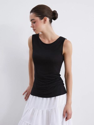 Lc Waikiki Yeni Sezon Bisiklet Yaka Büzgülü Bluz