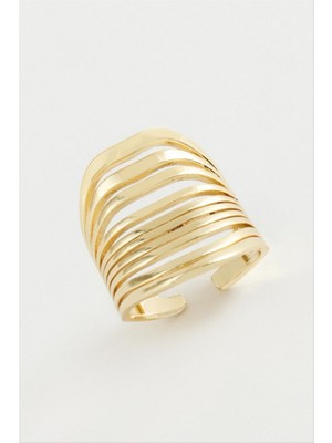 Zero Land Storozde Sargılı Metal Yüzük - Sarı