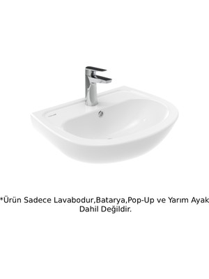 Creavit TP150 Oval Lavabo Beyaz 40X50CM