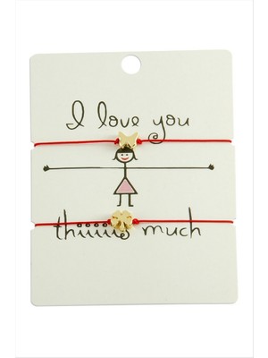 Zero Land Storozde Yonca Kelebek Ip Bileklik 2 Adet - Kırmızı