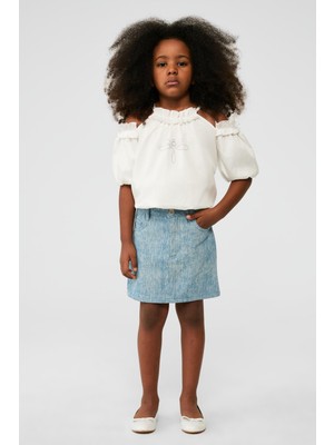 Tyess Bg Store Kız Çocuk Denim Etek