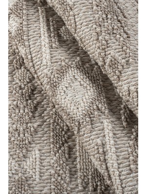 Lexa Home Kahve Krem Bukle Halı - Yumuşak Dokulu Salon Koridor Halısı - Antialerjik Makine Dokuma