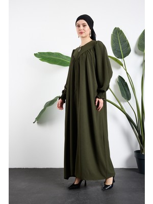 Oktayusta Collection V Robalı Mevlana Kesim Tessettür Ferace Siyah