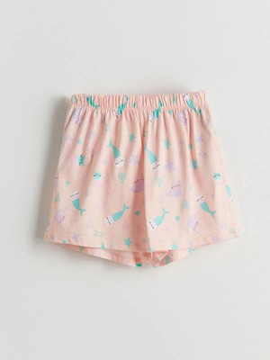Lc Waikiki Yeni Sezon Beli Lastikli Kız Çocuk Pijama Şort