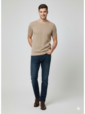 Centilmen Kip Triko Yuvarlak Yaka T-Shirt 10003