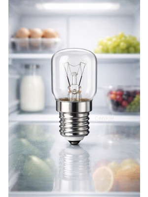 Cankır Buzdolabı Ampulü 15W E14 Duy - Parlakbeyaz Işık - Enerji Tasarruflu