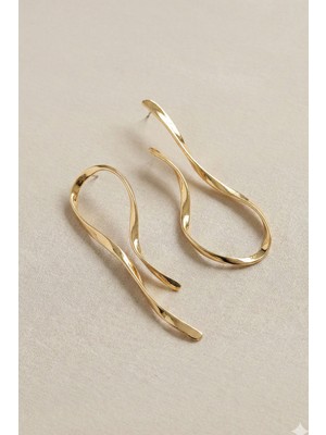 Aurrari Gold Uzun 2'li Küpe