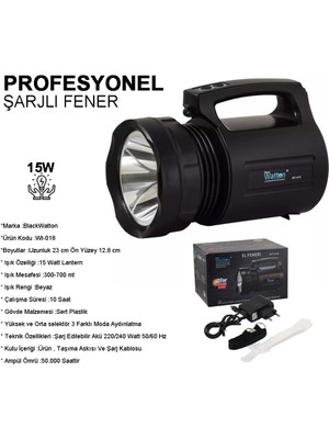 WT-018 Profesyonel Büyük Avcı Feneri