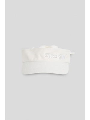 Tyess Bg Store Kız Çocuk Beyaz Şapka