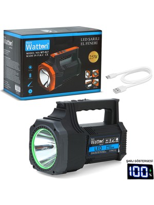 LED Şarjlı El Feneri 25W WT-417