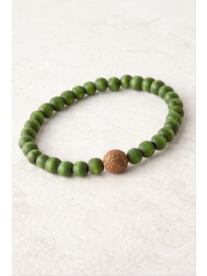 Zero Land Storozde Bambu Ahşap Bileklik 8 mm - Yeşil