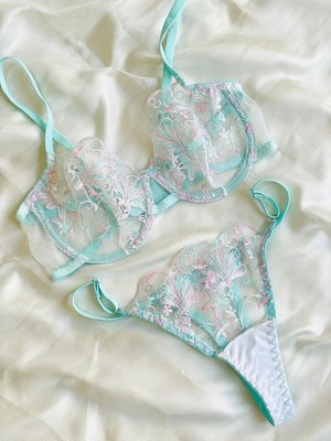 Hama Love Kadın Mavi Desenli Iç Çamaşır Takımı