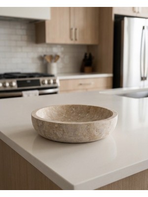 Me Gusta Home Doğal Traverten Kase