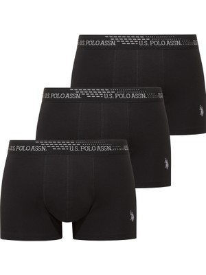 U.s. Polo Assn. 80652 Erkek Siyah 3 Lü Boxer