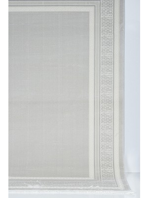 Lexa Home Bambu Tarz Salon Halısı - 4m² ve 6m² Açık Gri Oturma Odası Halısı - Antialerjik Dokuma