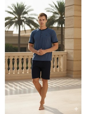 Kly Yeni Sezon 2026 Erkek Midi Yaka Lüx Tasarım Şortlu Takım