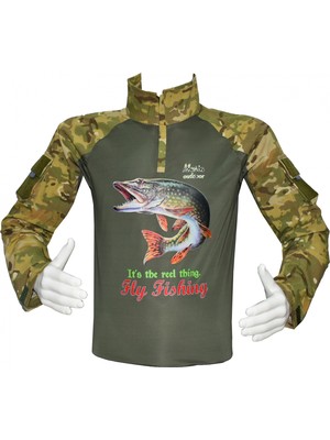 Mysia Outdoor Combat Tişört Fishing M002 Avcı Balıkçı Turna
